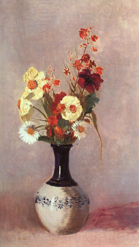 Odilon Redon Vase of Flowers Norge oil painting art